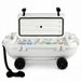VEVOR Glacière amphibie flottante, glacière flottante pour boissons de 37,9 L avec compartiment sec, roues, cordon de traction pour l'eau et la terre, glacière inclinable en LLDPE pour piscine, rivière, lac, plage, mer, blanc