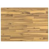 vidaXL Tafelblad Rechthoekig Wit Glas 70 x 50 x 3 cm