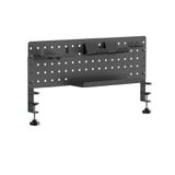 Noua Shatter Bureau-geperforeerde plaat van staal en ABS met klem, verticale organizer voor gaming en kantooraccessoires, houder voor telefoon, hoofdtelefoon, kabelopslag (580 x 146 x 293 mm)