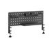 Noua Shatter Bureau-geperforeerde plaat van staal en ABS met klem, verticale organizer voor gaming en kantooraccessoires, houder voor telefoon, hoofdtelefoon, kabelopslag (580 x 146 x 293 mm)