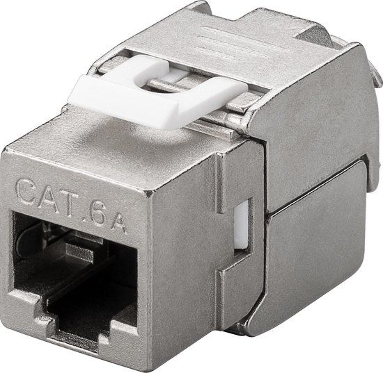 Goobay Keystone modul RJ45 CAT 6A, STP, 500 MHz, slim-line