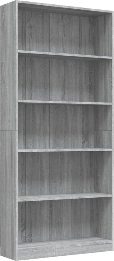 Maison Exclusive Boekenkast - 80x175 cm - Grijs