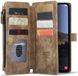CaseMe C30 Hoesje Geschikt voor Samsung Galaxy A34 | Wallet Zipper Book Case met Pasjeshouder | Beschermhoes met Portemonnee | Bruin