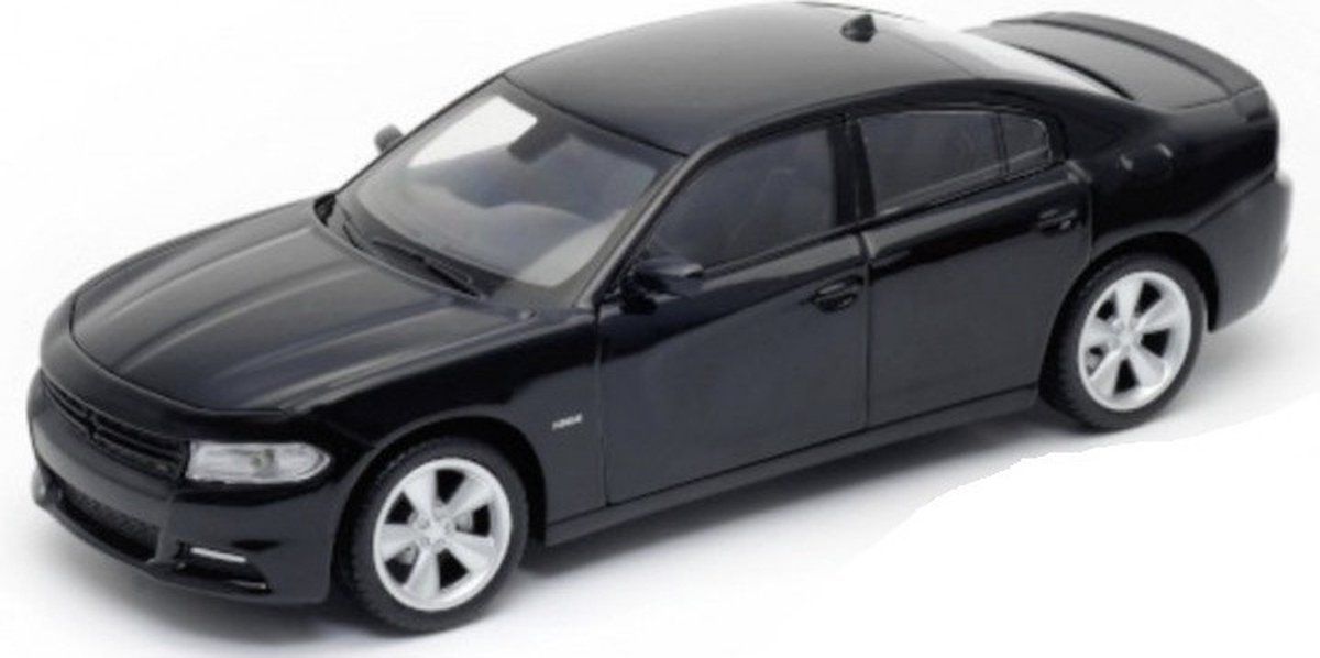 Welly Modelauto Dodge Charger R/T 2016 zwart 21 cm - Schaal 1:24