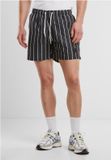 Urban Classics Stripe Zwemshorts Mannen XL Zwart