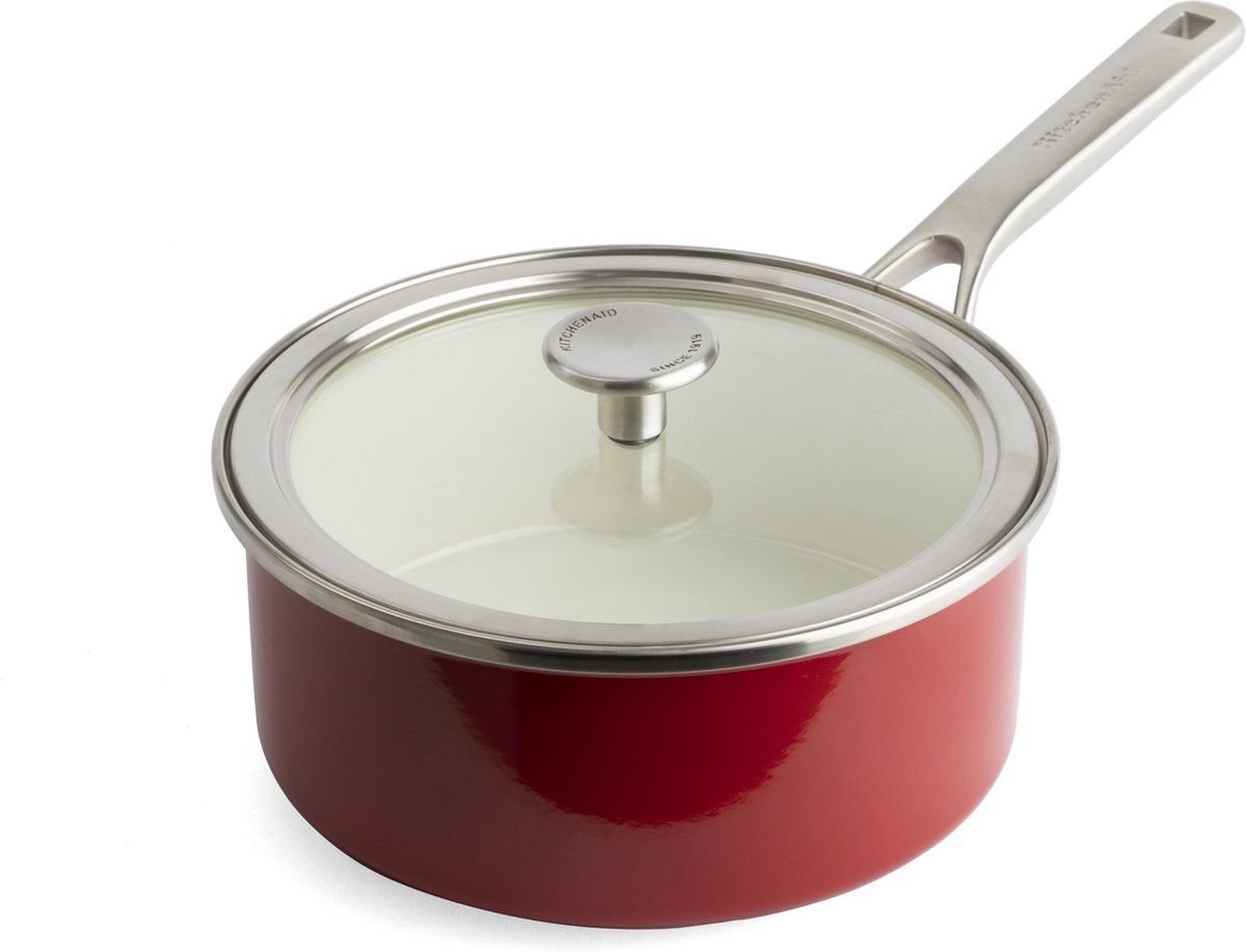 KitchenAid Steel Core Steelpan - 20 cm - Rood