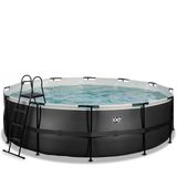 Exit Cuir Noir Piscine Ø488x122cm - Noir