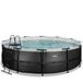 Exit Cuir Noir Piscine Ø488x122cm - Noir