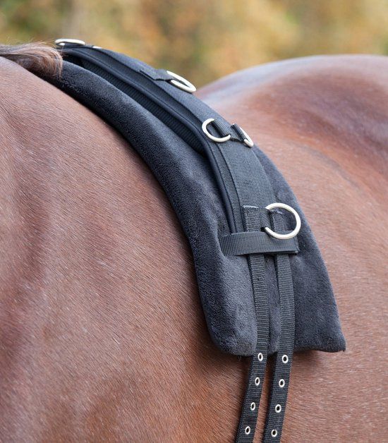 Memory Foam Surcingle Pad - Black - For Horses
