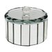 Sieradendoosje rond verzilverd, 12 x 9,5 x 12 cm zilver
