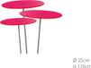 Cazador Del Sol 3 stuks! Zonnevanger Rood-Roze medium 120x15 cm