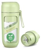 Merkloos Smoothie blender to go - Vacuüm - 10 messen - 380 ml - USB-oplaadbaar - Groen