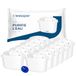Wessper Waterfilterpatroon, actieve koolfilter en ionenwisselaarhars, extra pin compatibel met Brita karaf, vervanging voor Dafi, Wessper, Philips karaffen, 12 stuks