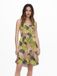 ONLY - ONLNOVA LIFE VIS S/L SARA DRESS AOP - Dames - Mini jurken - XL - Viscose - Watercress
