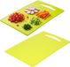 PLASTICFORTE Planche à découper de cuisine - 2x - vert citron - 36 x 24 cm - plastique