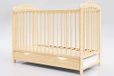 Lettino Alek Babybedje met lade en bijtringen, 120x60 cm, grenen