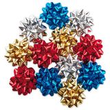 Hallmark Kerstcadeaustrik (12 strikken), rood, blauw, goud, zilver