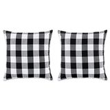 DII Gingham/Check Keuken & Wooninrichting, Stof, Zwart & Wit, 20x20