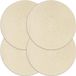 vidaXL Placemats - Rond - 38 cm - Katoen - 4 stuks