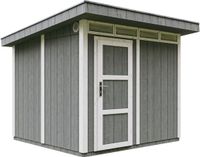 Timbela M903-CAVERN STEEL - LP SmartSide Tuinhuis op houtbasis - 6 m² - 294x279xH237 cm - met vloer en verf