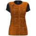 Joma Sportshirt Dames Elite VIII Korte Mouw Polyester Oranje/Zwart Maat 86