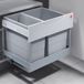 Hailo Space Saver Tandem Afvalemmer - 30 l - Grijs