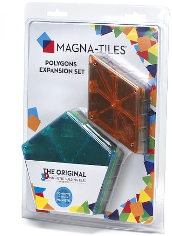 Valtech Magna-TilesÂ® Clear Colors Polygons Expansion Set