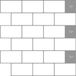 vidaXL Subway Tegel 10 st Wit Grijs 30 x 30 cm Polyurethaan en PET
