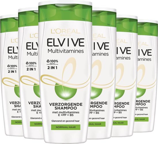 L'Oréal Elvive Multivitamines 2-in-1 - 6x 250 ml - Shampoo