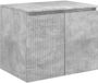 vidaXL Wandgemonteerde Badkamerkast Betongrijs 62,5 x 44,5 x 50 cm