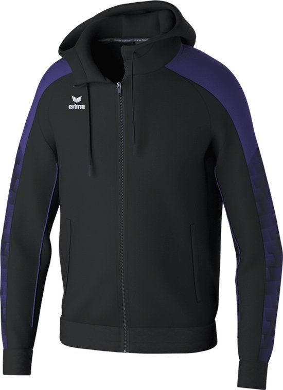 Erima Evo Star Trainingsjack Kinderen - Zwart/Paars Maat 140
