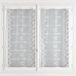 Modulable en maille brodée motif feuilles blanc 90x220 cm