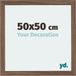 Your Decoration Cadre photo 50x50 cm Noyer Foncé MDF Mura