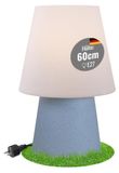 Lampadaire design avec support, aspect pierre, douille E27, 60 cm, IP44