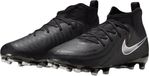 Nike Phantom Luna II Academy FG/MG Voetbalschoenen Junior Zwart/Zilver