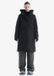 Krakatau Gaia Tissu Technique Long Parka Veste Femme Noir L