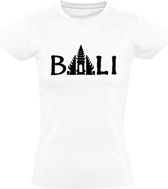 Bali Dames t-shirt - Wit - Maat S