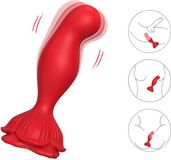 ARMONY - VIBRATEUR ROSE ET BOUCHON ANALOGUE TÉLÉCOMMANDE ROUGE