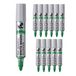 Pentel Maxiflo MWL5W-DX whiteboard-marker, conische punt, groen, 12 stuks