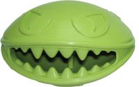 Horsemen's Jolly Pets Jolly Monster Mouth – 10 cm - Honden speelbal met vanillegeur – Ideaal voor het verstoppen van snacks – Reinigt het gebit – Groen