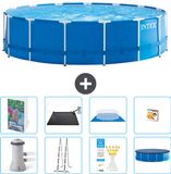 Intex Rond Frame Zwembad - 457 x 122 cm - Blauw