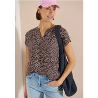Cecil Dropped Shoulder Blouse met Print Brown Cacao XXL
