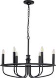 Kichler LED Kroonluchter | 6X E14 Max 40W | Dimbaar | Black