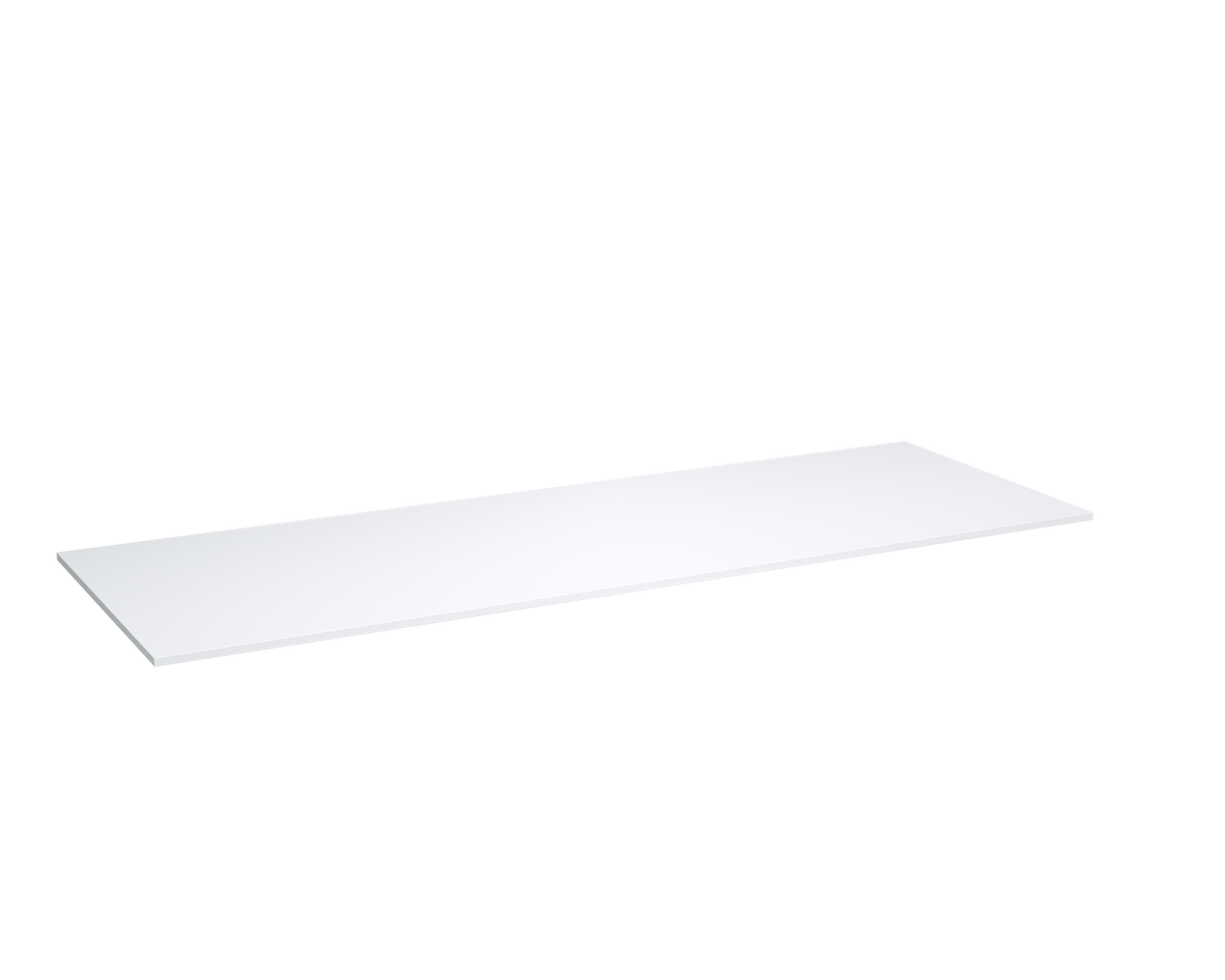 Storke Tavola wastafel Solid surface 150x52cm mat wit