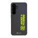 Ninjas in Pyjamas Coque de Téléphone Compostable Samsung Galaxy A55 - Fibriva™ Officielle avec Logo et Rayure Noir Jaune