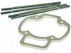 Polini Ophoogplaat 5 mm Inclusief Tapeinden Gilera & Piaggio Evo
