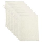 The One Washandjes - 15x21 cm - 10 stuks - Hotelkwaliteit - 500 g/m² - 100% Coton peigné - Ivoire