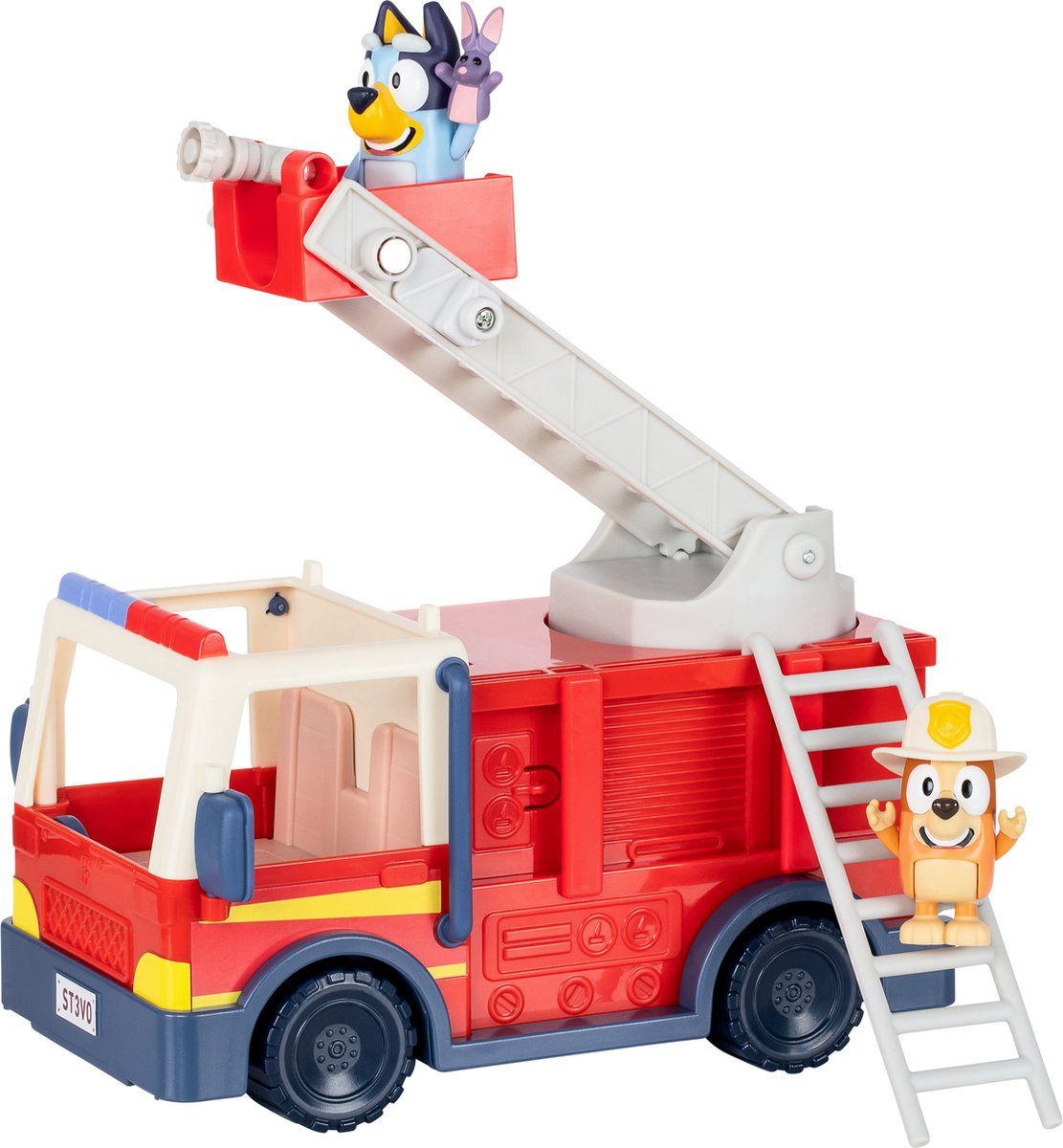 Moose Toys BLUEY - Bluey's Brandweerwagen Speelset - incl. Bluey en Bingo speelfiguren