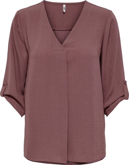 JDY JDYDIVYA 3/4 TOP WVN NOOS Women's Top - Size 42 - Rose brown