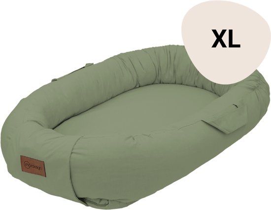 MorDesign Babynestje Forest Green 87x57x18 cm